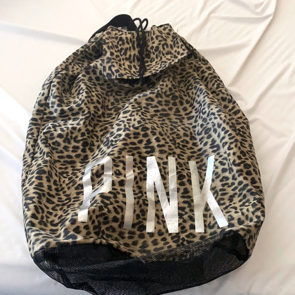 Leopard print Victoria’s Secret PINK duffle bag
